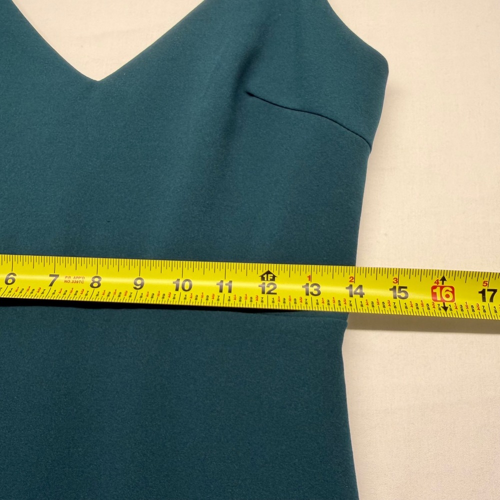 Lulus Teal Satin Maxi Dress Slip Bias Cut Mermaid Formal Wedding Guest M Prom - Picture 11 of 11